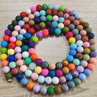 Échantillon Gratuit 400 Motifs Perles en Silicone Imprimées de Qualité Alimentaire 12mm 15mm Perles à Mâcher Souples en Silicone Imprimées Vache en Gros