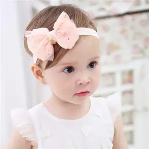 New Arrive Children's Hair Accessories Baby Hair Band Lace Flowers Cute Girls Headwear Wholesale