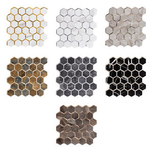 Backsplash baño hexágono parquet autoadhesivo cocina pared pegatina Metro mosaico azulejo - Product Image 5