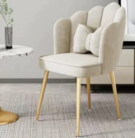 Chaises de jeu pour filles, chaises confortables avec pieds en métal, coussin de taille décontracté, canapé Ofa style nuage, canapé incurvé