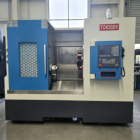 Tour CNC à banc incliné haute précision TCK550Y, précision de répétition de 0,003 mm, structure rigide 45, 4000 tr/min, broche A2-6, 220V