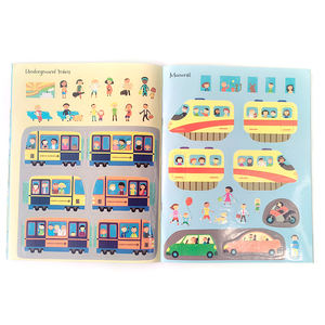 Mon premier <span class=keywords><strong>livre</strong></span> d'apprentissage préscolaire personnalisé pour enfants, couverture souple, impression de livres autocollants réutilisables pour enfants - Product Image 2