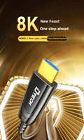 DETCH 8 m 10 m 15 m 20 m 25 m Länge 8 K 2.1 Version HDMI Glasfaserkabel 48 Gbps Hochgeschwindigkeit mit Ethernet