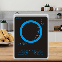 Appareil de cuisson électromagnétique à brûleur unique portable 220V avec verrerie en céramique multifonctionnelle, adapté à un usage domestique