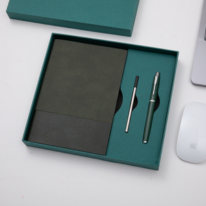 Coffret <span class=keywords><strong>Cadeau</strong></span> Promotionnel Luxe <span class=keywords><strong>Fête</strong></span> <span class=keywords><strong>des</strong></span> <span class=keywords><strong>Pères</strong></span> – Idées Produits Populaires Nouveautés 2026 – Agenda à Couverture Souple et Recharge Stylo Bille Personnalisable - Product Image 4