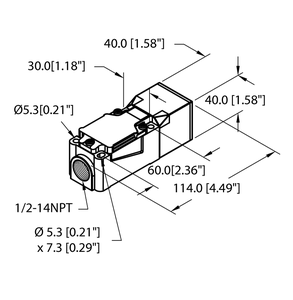 BI30U-CP40-AP6X2 Inductive Sensor -30mm Sensing/Fast Detect -IP68 UPVC for Workshop Automation - Product Image 6
