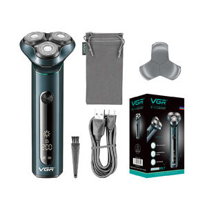VGR V-310, la <span class=keywords><strong>Mejor</strong></span> <span class=keywords><strong>Recortadora</strong></span> <span class=keywords><strong>de</strong></span> <span class=keywords><strong>Barba</strong></span> Impermeable con Triple Cabezal Rotatorio para Hombre, <span class=keywords><strong>Afeitadora</strong></span> Eléctrica Recargable con Pantalla LED - Product Image 1