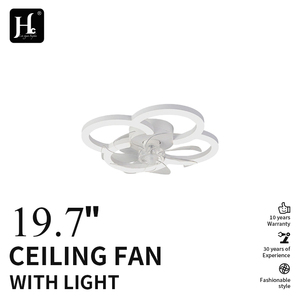 19.7-inch floral design <b>ceiling</b> fan with <b>LED</b> <b>light</b> remote control modern <b>dimmable</b> <b>ceiling</b> fan <b>light</b> - Product Image 2