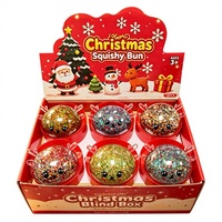 Jouet anti-stress en TPR de 8,5 cm en forme de renne de Noël avec perles scintillantes, jouet à presser à remontée lente pour enfants de 5 à 7 ans, unisexe