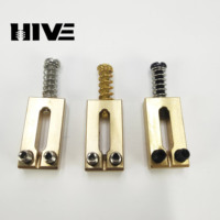 Brass Saddle 6pcs/set Pure Brass Flat Top Guitar Bridge Saddles 10.5MM/10.8MM for Electric Guitar Tremolo Bridge Guitar Parts