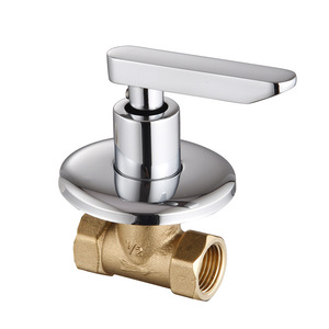 Venta al por mayor de fábrica: Válvulas de corte ocultas modernas de latón de 1/2 pulgada, de alta calidad, de cerámica y zinc, montadas en la pared para <span class=keywords><strong>ducha</strong></span> de <span class=keywords><strong>baño</strong></span> y lavadora. - Product Image 2