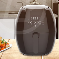 Friteuse à air électrique domestique à panier unique, avec écran LCD numérique à commande tactile, revêtement antiadhésif, en plastique, modèle 267106, la plus vendue
