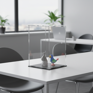 <span class=keywords><strong>Vitrine</strong></span> de présentation en acrylique personnalisée anti-poussière pour figurines de collection, montage facile, protection des figurines d'action, boîte cube - Product Image 4