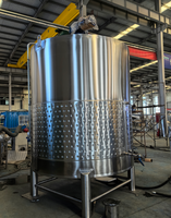 Grands cuves de fermentation de vin d'acier inoxydable capacité 10000l-20000l avec le récipient à pression et la pompe pour le traitement de bière