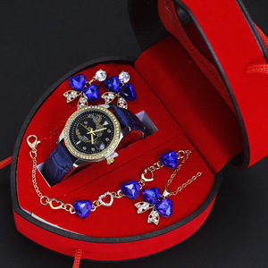 Ladies Luxury Fashion Alloy Quartz <strong>Watch</strong> <strong>Set</strong> with Pointer Dial-High Value Women's Jewelry - Product Image 3