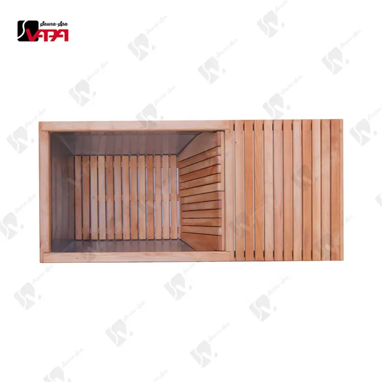 Vapasauna Directe Fabrikant Traditionele Sauna Metgezel Koud Water Bad Terracotta Koude Plunge Met Pomp En Chiller