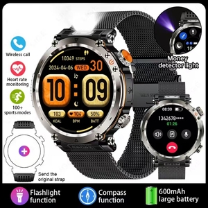 Montre connectée exclusive IPS pour appels, multifonctionnelle, surveillance de la fréquence cardiaque et de la pression artérielle, bracelet en silicone pour sports de plein air 5-10 - Product Image 4