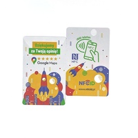 Impresión personalizada 13,56 MHz 215 Chip Google Review Tarjeta NFC