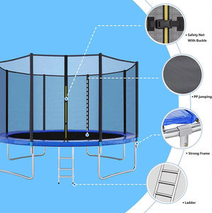 Trampolino Rotondo da Esterno per Bambini e Adulti, 10ft 12ft 16ft, Prezzo di Fabbrica - Product Image 4