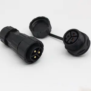 M21 Pvc power cable male to female 5pin ped automotive waterproof Connector male seat LED electrical connector female head