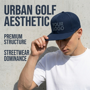 Casquette Snapback Premium A-Frame à profil haut avec logo brodé 3D personnalisé, motif feuille contrastant, pour marque - Product Image 4