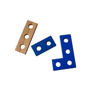 Деревянная красочная головоломка-танграмма C01317, головоломка для мозга, интеллектуальная Геометрическая сборка, строительный блок - Product Image 5