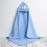 LANDUN Soft Touch 100% Cotton Embroidered Characters Hooded Baby Towel 70x70cm Baby Boys Girls 0-24 Months (2-Packs) Bathroom