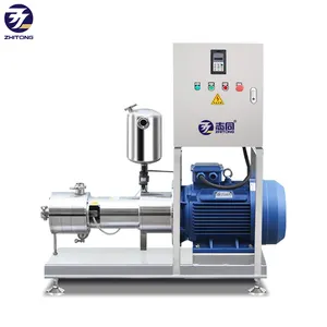 ZT Three-Stage External Vacuum Emulsifying Homogenizer Pump, High Shear Emulsifier Dispersing Inline Mixer for Food Industry