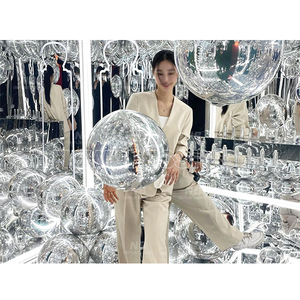 Commercial Decorative PVC <b>Inflatable</b> Ball Handing Mirror Big Shiny Decoration <b>Inflatables</b> Mirrior Ball Mirror Ball Sphere - Product Image 1