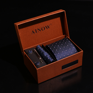 Cravates en Soie 100% de Style Affaires, Design Élégant, Lot de 6 Pièces, Tissage Jacquard Personnalisé avec Boîte, Logo CMYK/Broderie - Product Image 6