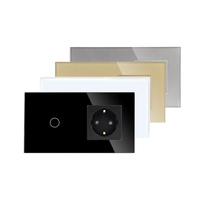 Interrupteur mural tactile et prise intelligents TAWOIA 157MM à double cadre, anti-rayures, normes EU/UK, certifiés CE ROHS