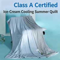 Couette rafraîchissante pour climatisation, taille King, légère et respirante, pour l'été, avec rembourrage en fibres monobloc, nylon et élasthanne