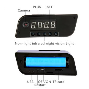 กล้องวงจรปิดอัจฉริยะ WiFi แบบนาฬิกา รุ่น OEM ปี 2026 ความละเอียด 1080P สำหรับบ้านและสำนักงาน รับผลิตตามสั่ง ขายส่ง - Product Image 2