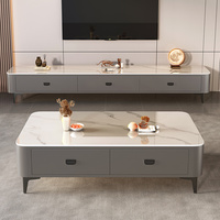 2025 luxe maison salon Table basse haut de gamme meuble TV et armoire combinaison pour petits appartements