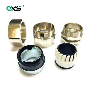 Raccord <span class=keywords><strong>de</strong></span> conduit ondulé en alliage à double verrouillage, presse-étoupe, protection IP68, métrique, filetage PG NPT G, blanc <span class=keywords><strong>millet</strong></span>, ISO 9001 - Product Image 6