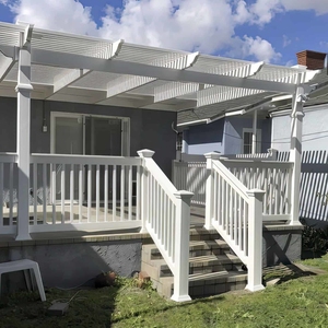 Rampe d'<span class=keywords><strong>escalier</strong></span> intérieure, rampe en vinyle personnalisée, rampe pour terrasse extérieure en <span class=keywords><strong>PVC</strong></span> - Product Image 2