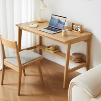 Table longue contre le mur, table étroite, bureau rectangulaire, bureau pour deux personnes