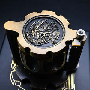 2026 Hot Sell Revolver סִגְנוֹן Metal DND Dice Set בצורת כדור קוביות פוליהדרליות למשחקי שולחן מבוכים ודרקונים RPG - Product Image 5