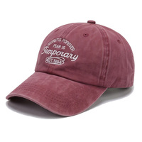 Nouvelle Casquette de Baseball Unisexe 100% Coton à 6 Panneaux, Style Vintage Délavé, Broderie Tendance, Chapeau de Soleil Printemps-Automne