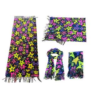 وشاح طويل بطباعة رقمية من فوق بالألوان فوق بالألوان البشمينية وشاح شال عرقي للنساء المسلمات - Product Image 4