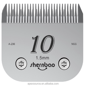 Lames <span class=keywords><strong>de</strong></span> tondeuse pour chien Shernbao NSS-10, nouvelles lames en acier inoxydable A5, lames <span class=keywords><strong>de</strong></span> toilettage pour chien, plastique sûr - Product Image 1