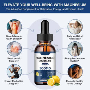500mg 2FL OZ 60mL dengan L Theanine Ashwagandha <span class=keywords><strong>Vitamin</strong></span> B6 Rasa Lemon Alami Suplemen Diet Magnesium <span class=keywords><strong>Complex</strong></span> Drops - Product Image 4
