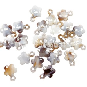 Cuentas colgantes de concha marina simulada de dos tonos con piedra en forma de nube de 15 mm para material de fabricación de joyas DIY, pulseras, collares y llaveros - Product Image 5