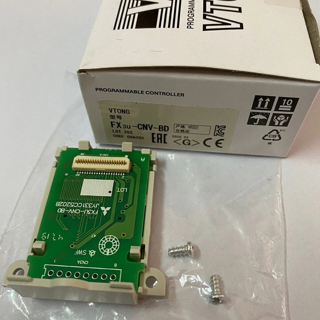 In Stock 100% New Original FX3U Series PLC Communication Expansion Board FX3U-CNV-BD FX3U-USB-BD