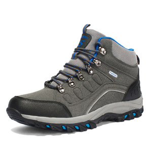 Chaussures de randonnée pour hommes, tige haute, dessus synthétique, doublure en polaire, semelle extérieure en caoutchouc, bottes de trekking isolées pour l'hiver - Product Image 5
