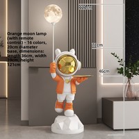 Offre Spéciale : Grande Figurine Créative en Résine Motif Astronaute Animal, Décoration Souple Peinte à la Main pour Sol, Idéale pour Noël