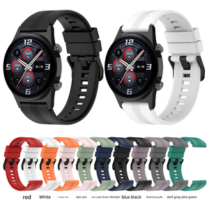 Bracelets de montre intelligente en silicone sport confortables et durables sans déformation adaptés à <span class=keywords><strong>Honor</strong></span> <span class=keywords><strong>GS3</strong></span> - Product Image 6