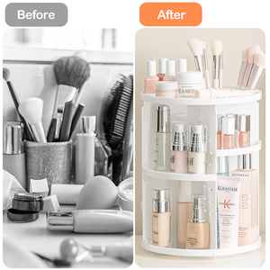Organizador de maquillaje giratorio 360 al por mayor para mostradores, estantes de tocador, organizadores de baño y almacenamiento - Product Image 5