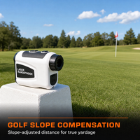 Télémètre laser de golf en gros 2000m avec écran LCD, grossissement 6X, mode vitesse, mesure en yards pour l'extérieur