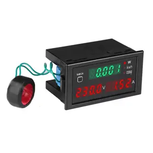 AC80-300V 300-450V AC Ampe kế Vôn kế kWh Điện năng lượng Meter LED kỹ thuật số AC wattmeter với chức năng thiết lập lại 0-100a